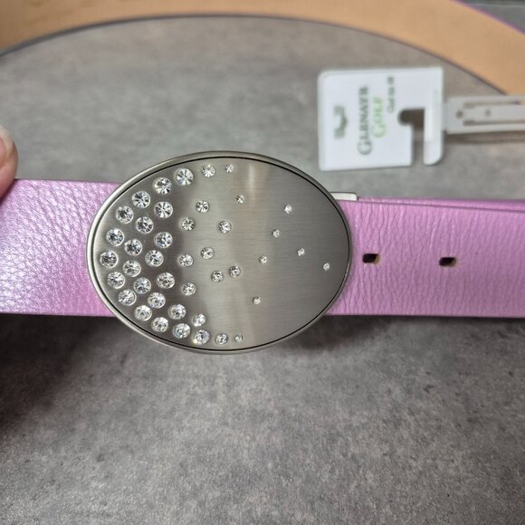 🍁NWT Glenayr Golf Women's Pink Leather Cut to Size Belt - Picture 3 of 6